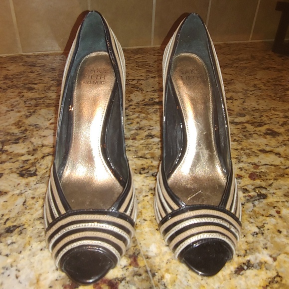 Like new Saks Fifth open-toe heels!! - Picture 2 of 3